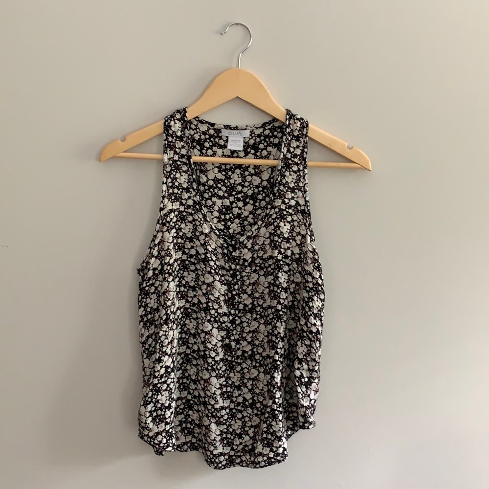Delia’s Floral Racerback Tank